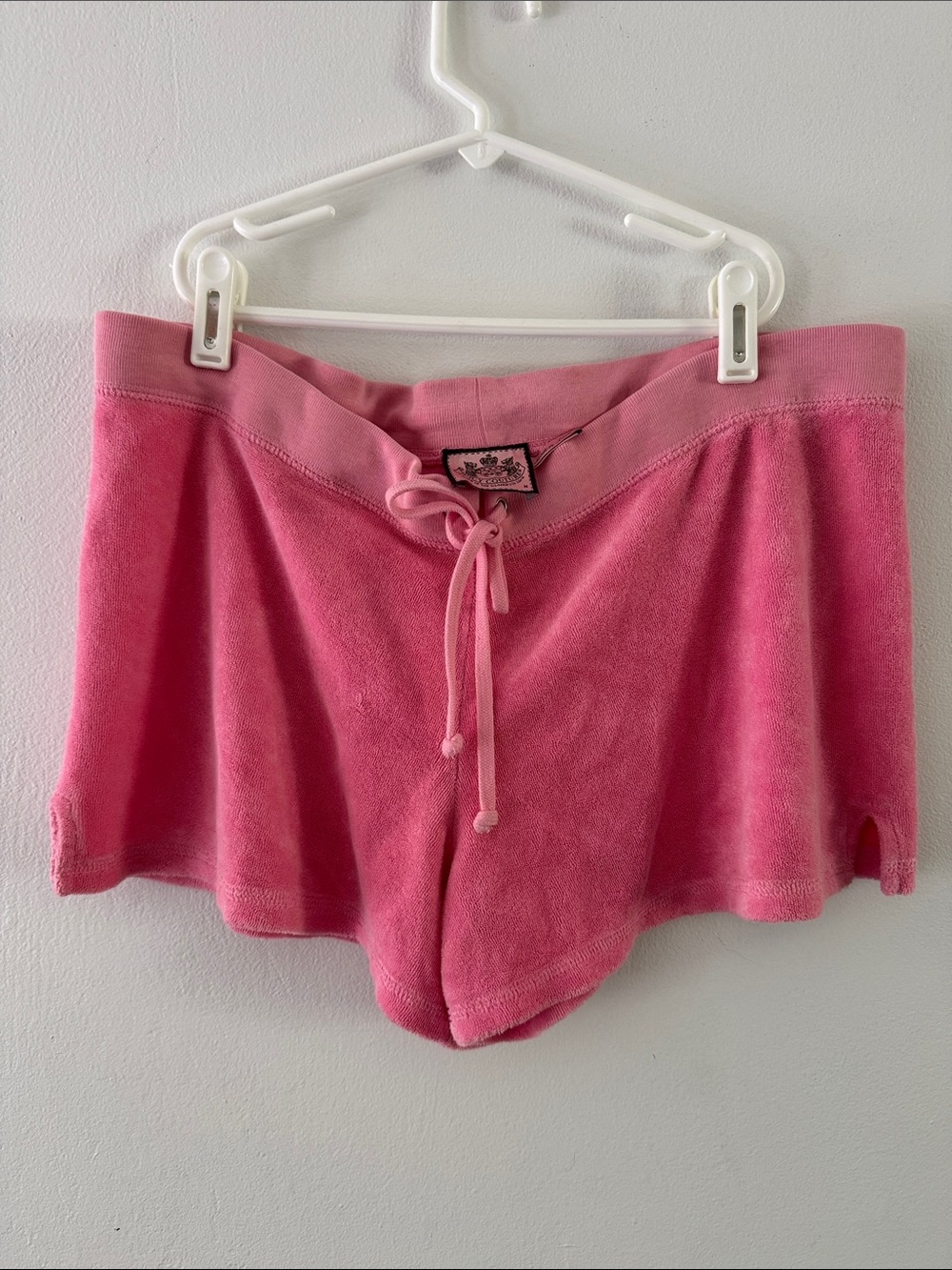 Juicy Couture Bubblegum Pink Terry Lounge Shorts Sz L